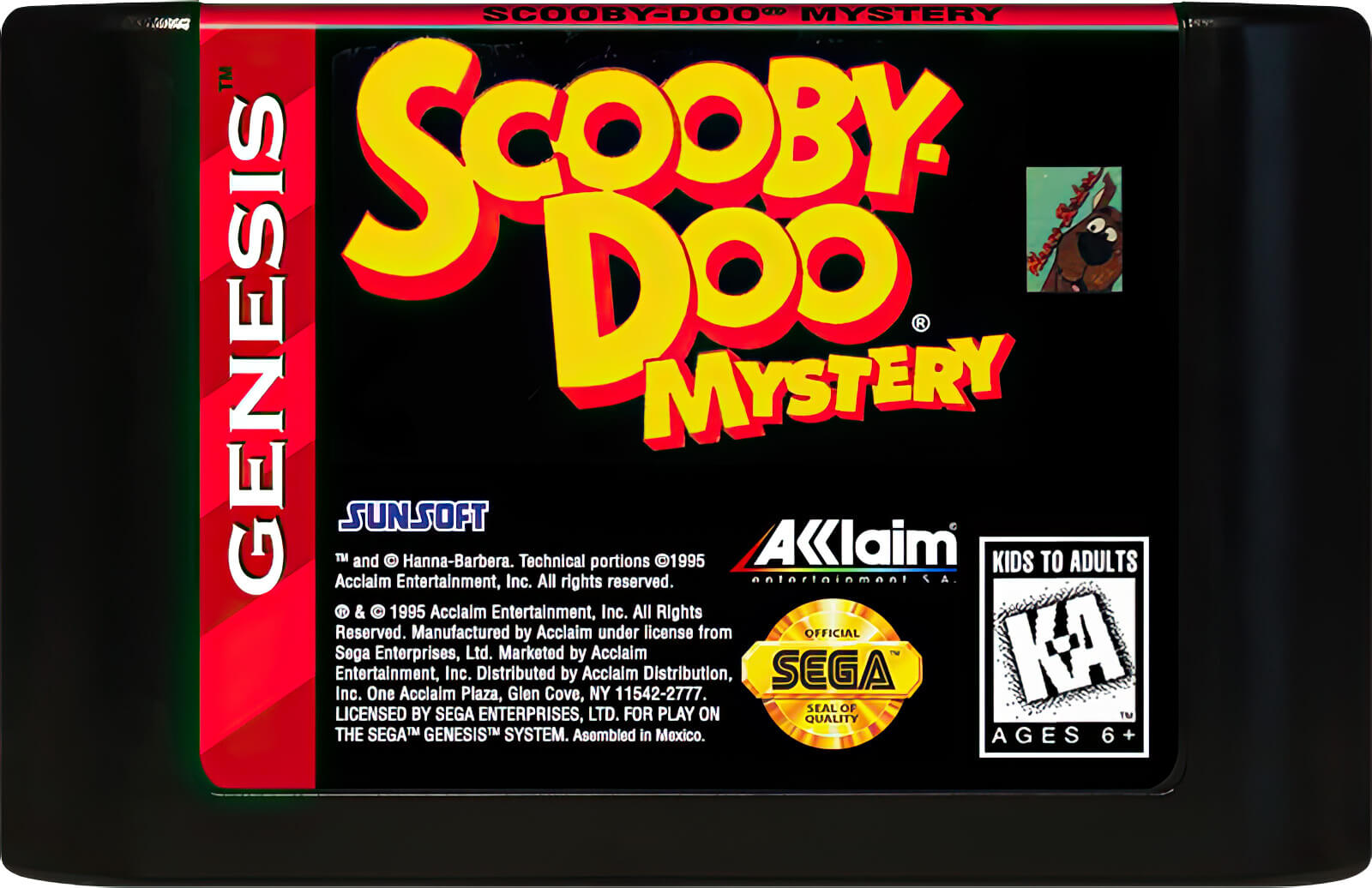 Лицензионный картридж Scooby Doo Mystery для Genesis